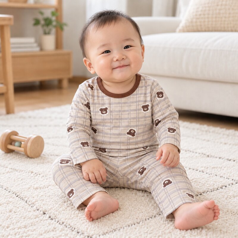 BOY多款動物印花棉質長袖居家套裝—Baby.兒童款 圖片 5