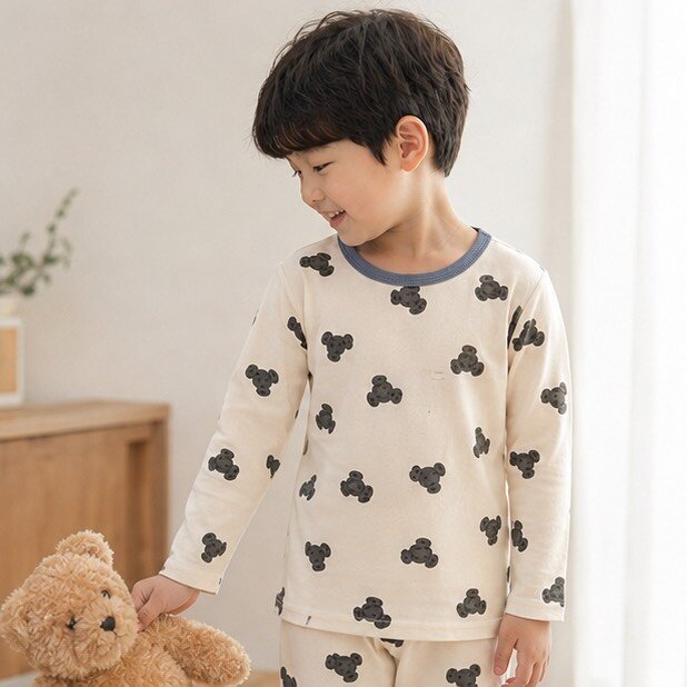 撞色圓領邊滿版圖居家服套裝 圖片 5