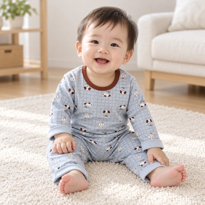 BOY多款動物印花棉質長袖居家套裝—Baby.兒童款 圖片 6