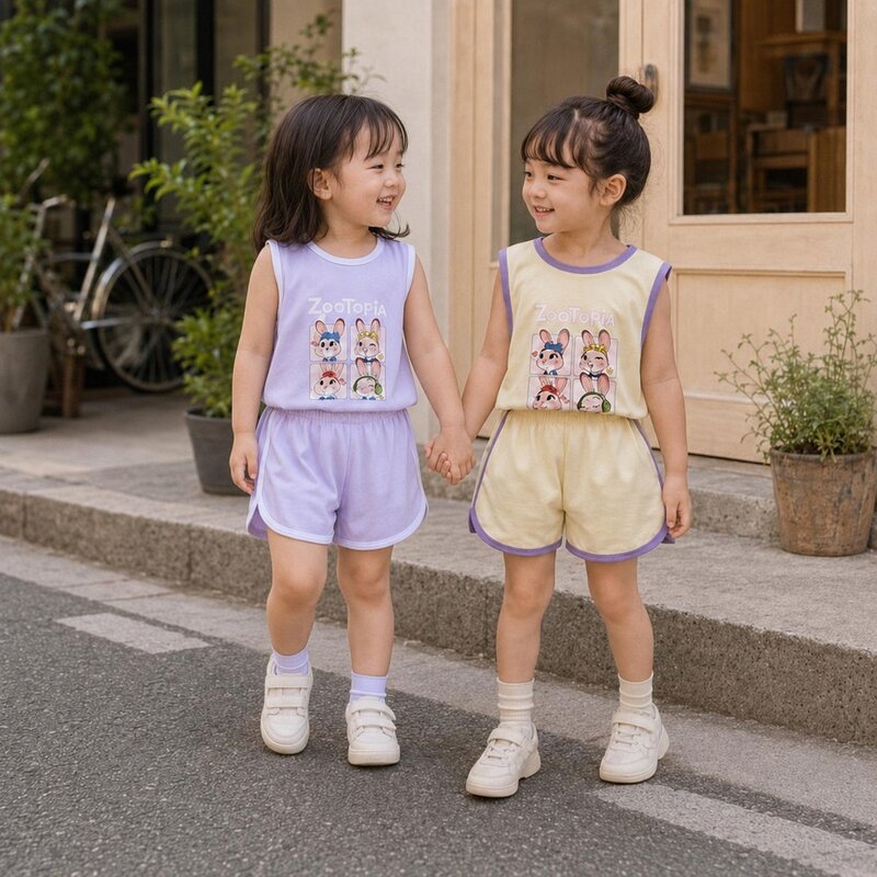 4格朱迪冰絲涼感無袖運動套裝