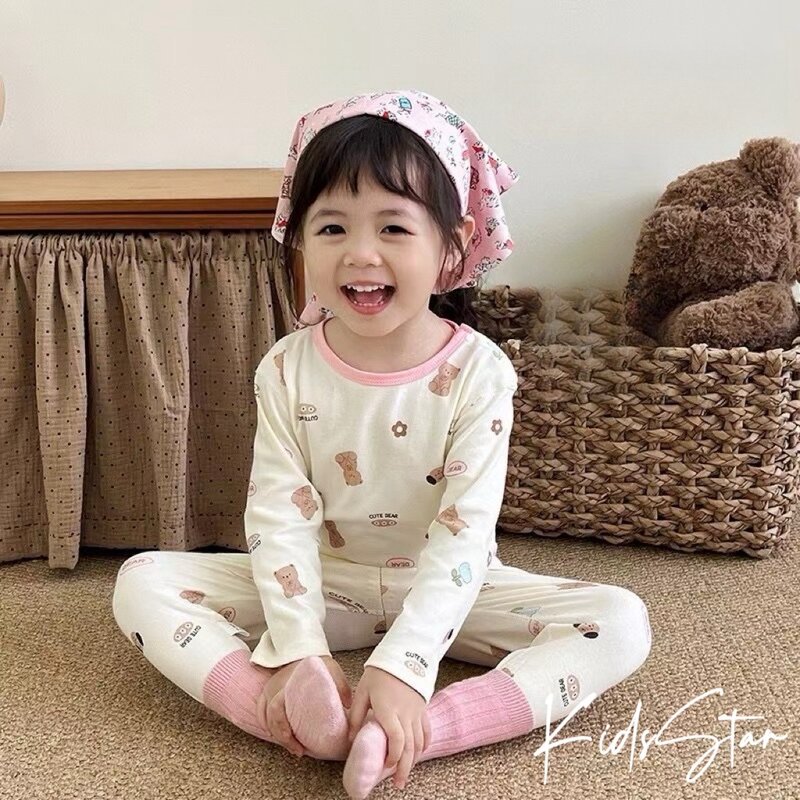 小童薄長袖居家服套裝