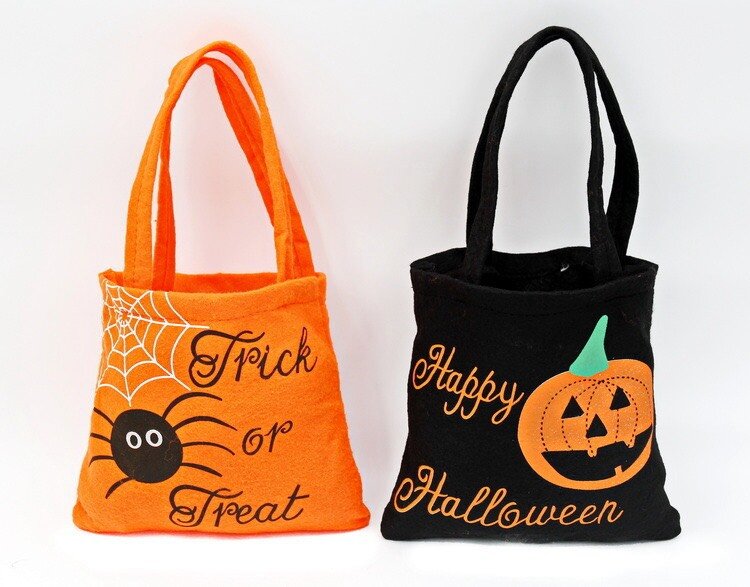 萬聖節專區-Trick or Treat 刺繡輕巧織布討糖小提袋 圖片 2