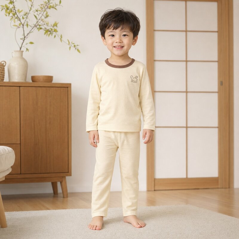 小恐龍印刷長袖居家服套裝 圖片 1