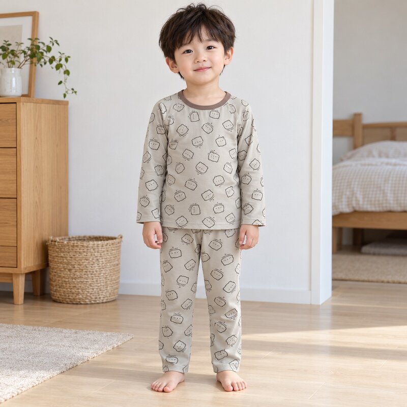 BOY多款動物印花棉質長袖居家套裝—Baby.兒童款 圖片 3