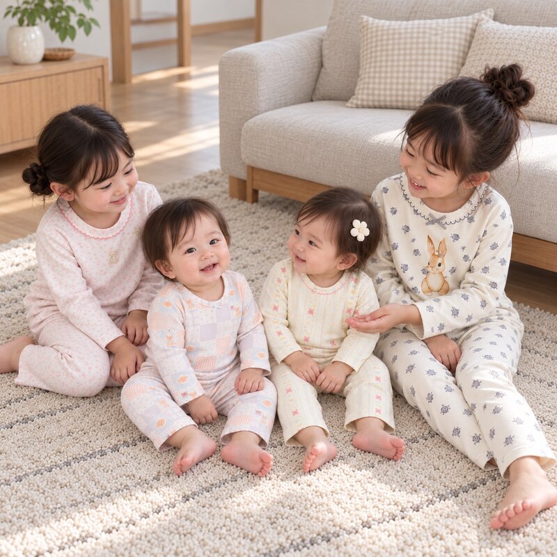 GIRL多款可愛印花棉質長袖居家套裝—Baby.兒童款 圖片 3