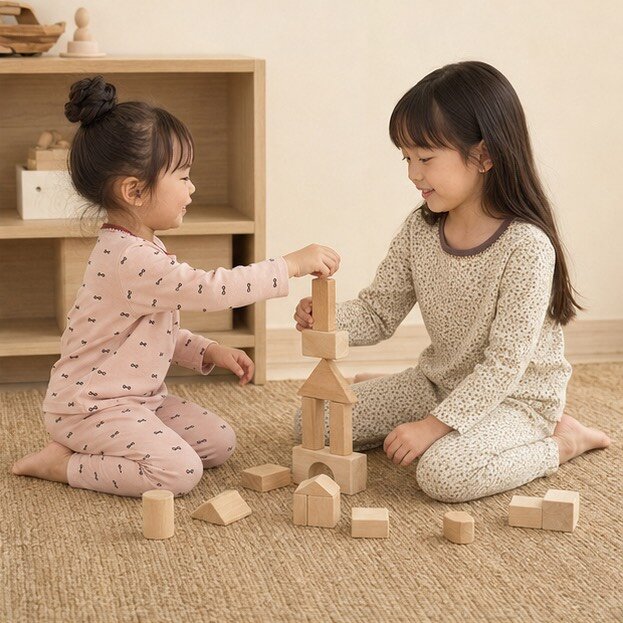 小蕾絲圓領滿版圖居家服套裝 圖片 3