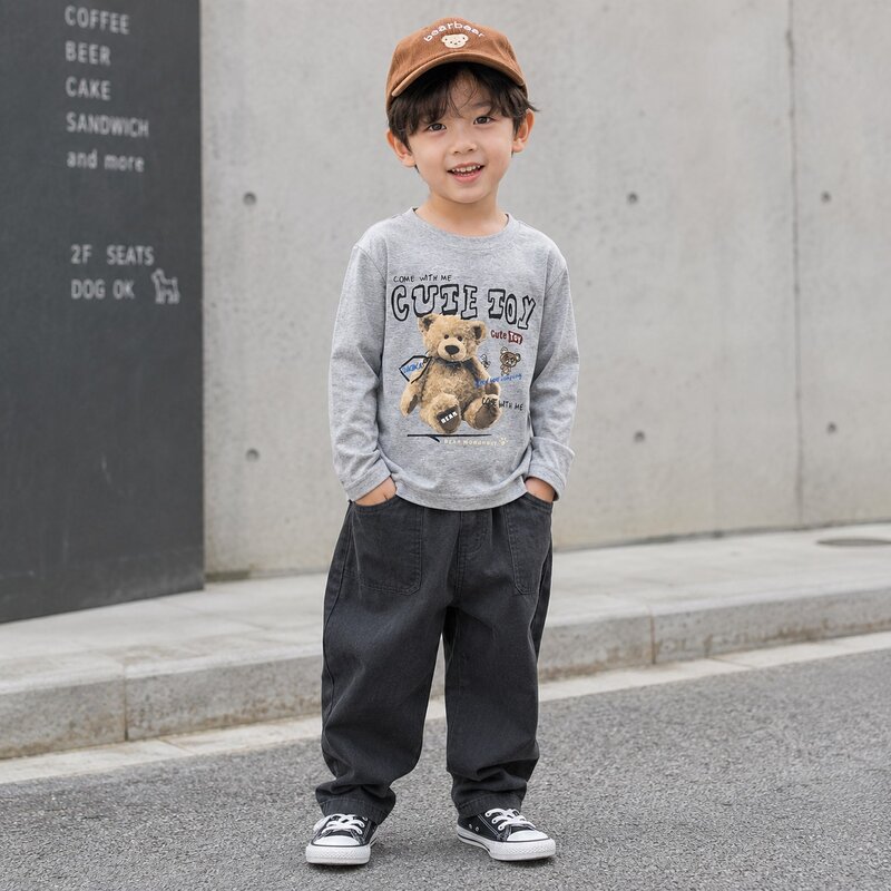 CUTE TOY泰迪熊薄長T恤