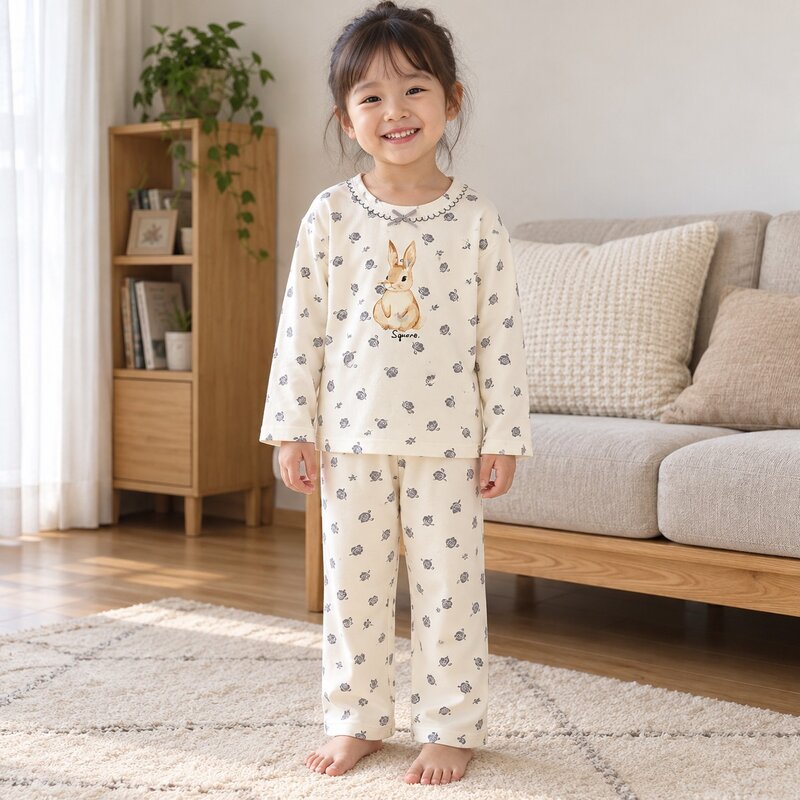GIRL多款可愛印花棉質長袖居家套裝—Baby.兒童款 圖片 7