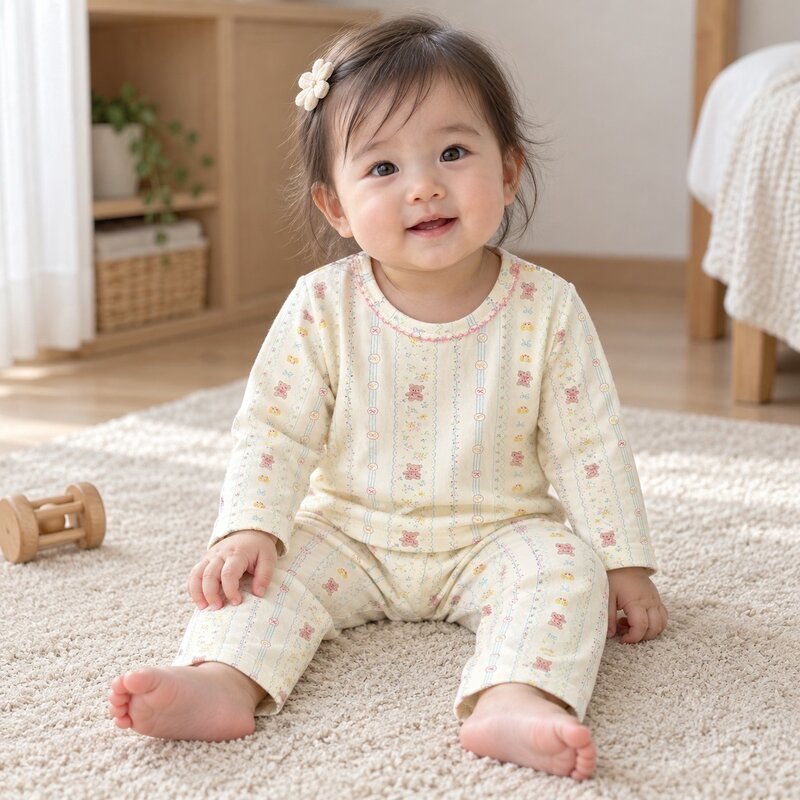 GIRL多款可愛印花棉質長袖居家套裝—Baby.兒童款 圖片 5