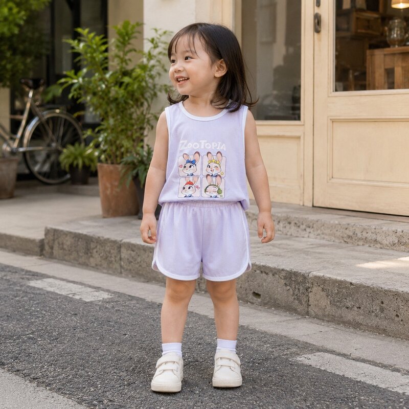 4格朱迪冰絲涼感無袖運動套裝 圖片 2