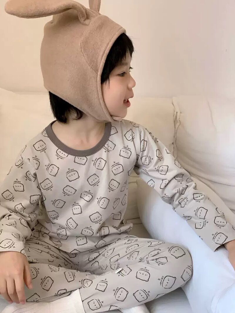 BOY多款動物印花棉質長袖居家套裝