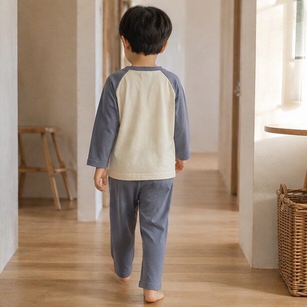 純棉 立體狗狗耳朵薄長居家服套裝 圖片 4