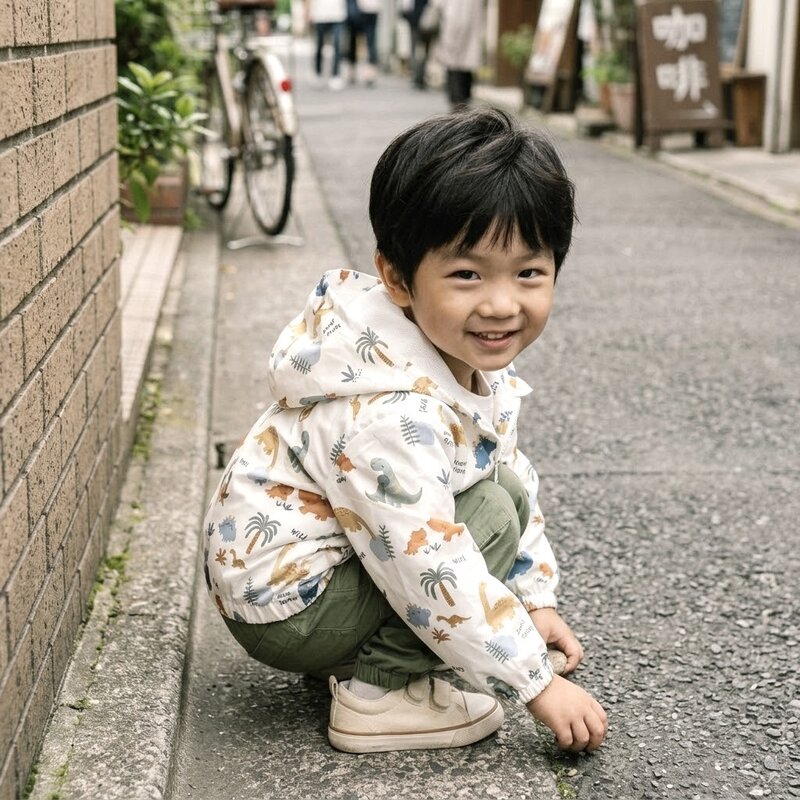 彩色恐龍樂園連帽防風外套 圖片 4