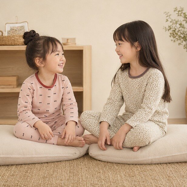 小蕾絲圓領滿版圖居家服套裝 圖片 4