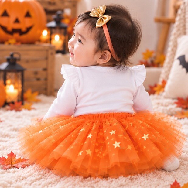 萬聖節專區-My 1st Halloween包屁衣星星紗裙三件組套裝 圖片 4