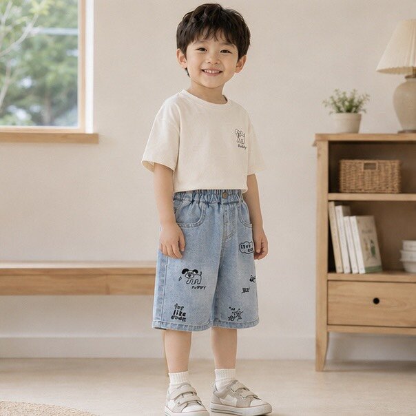 小插圖牛仔短褲 圖片 2