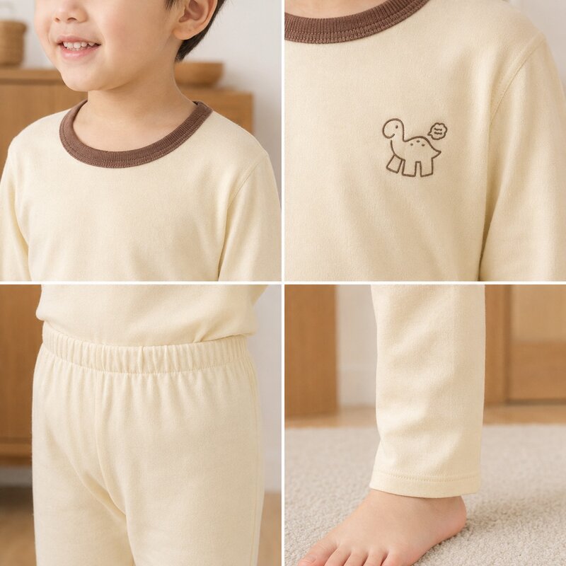 小恐龍印刷長袖居家服套裝 圖片 5