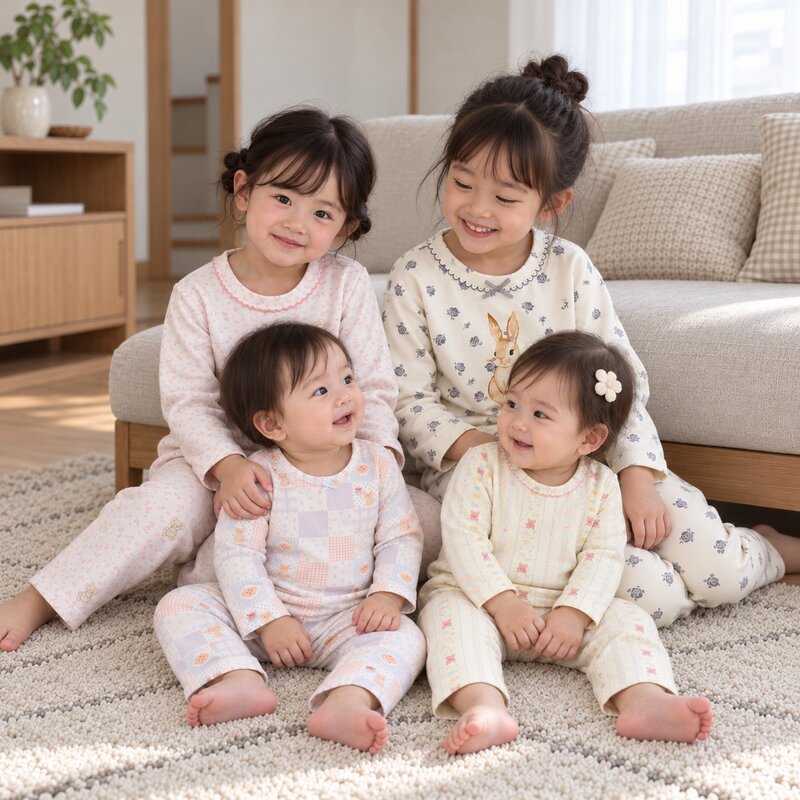 GIRL多款可愛印花棉質長袖居家套裝—Baby.兒童款 圖片 2