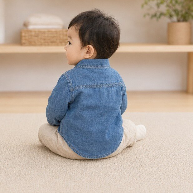 寶寶 刷色牛仔襯衫外套 圖片 4
